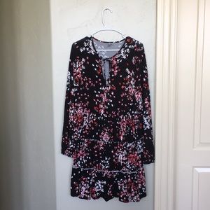 short black floral dress
